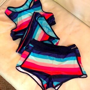 😎 Girls 3 piece Eddie Bauer swim set